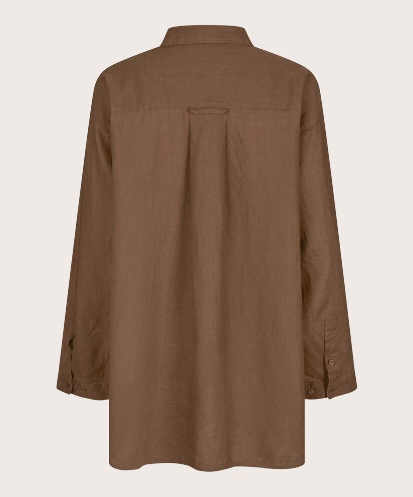 Idette Shirt, Chestnut