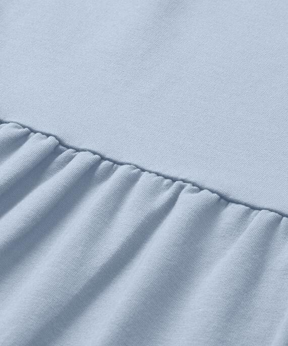 Dema Jersey Top, Blue Fog