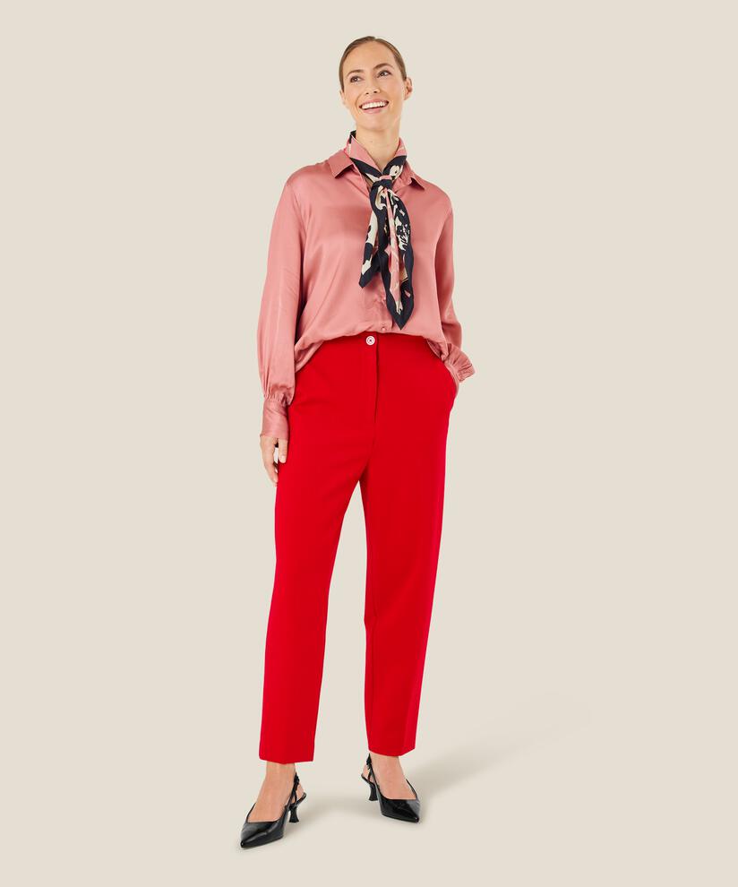 Pomala JERSEY Trousers, Scarlet Sage
