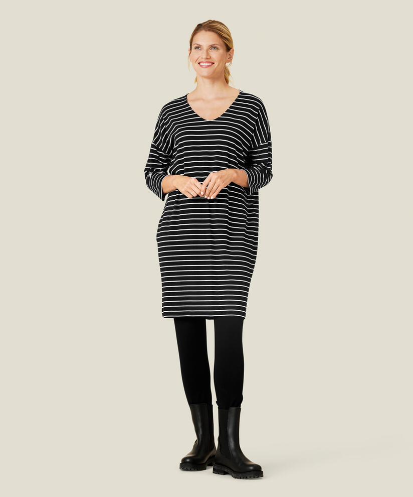 NEBINE JERSEY DRESS, Whitecap