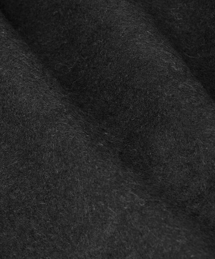 Tora Wool Coat, Black/m.grey.m