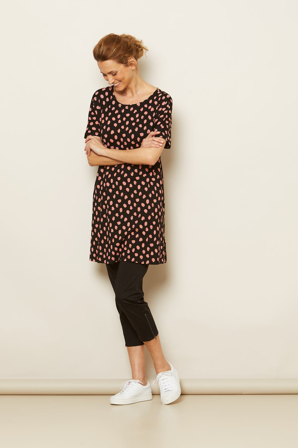 GERTIE TUNIC, Ash rose