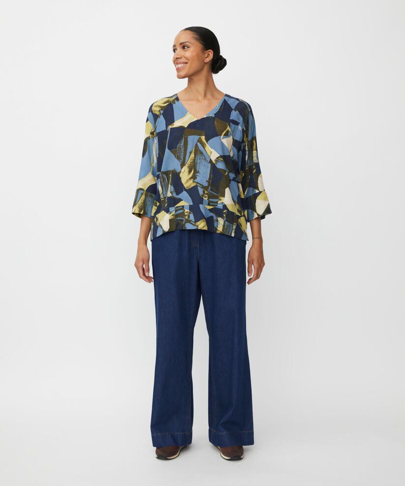 Benika Blouse, Proven Blue