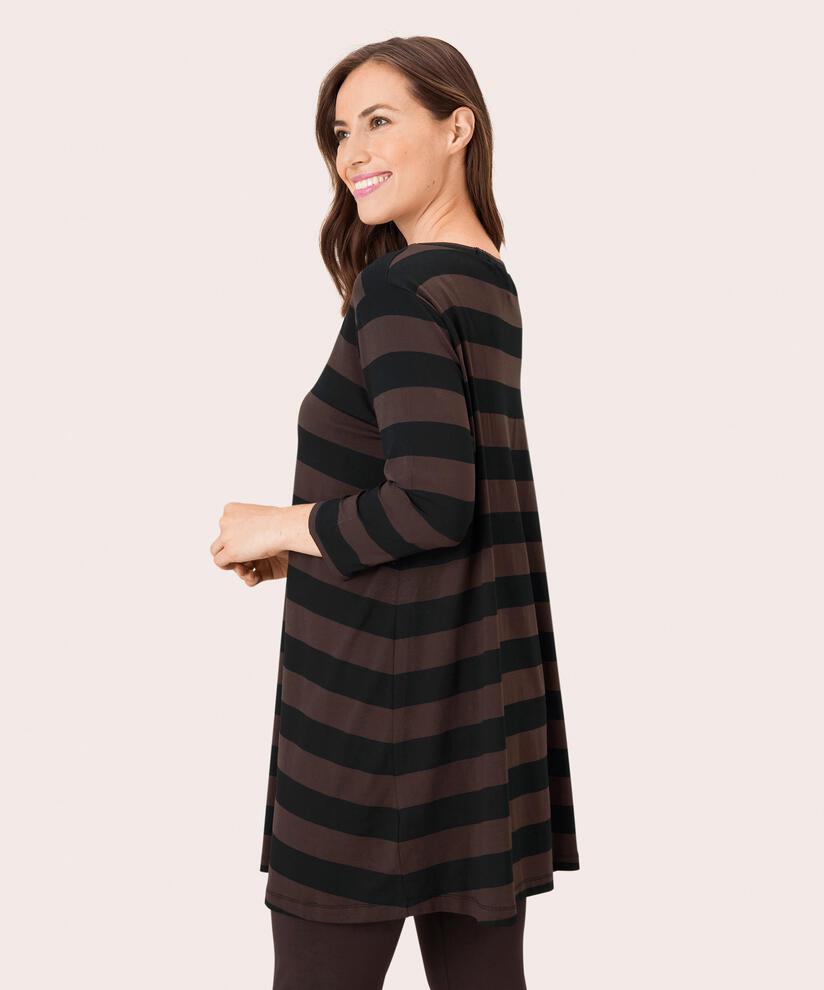 Gigi JERSEY Tunic, Coffee Bean