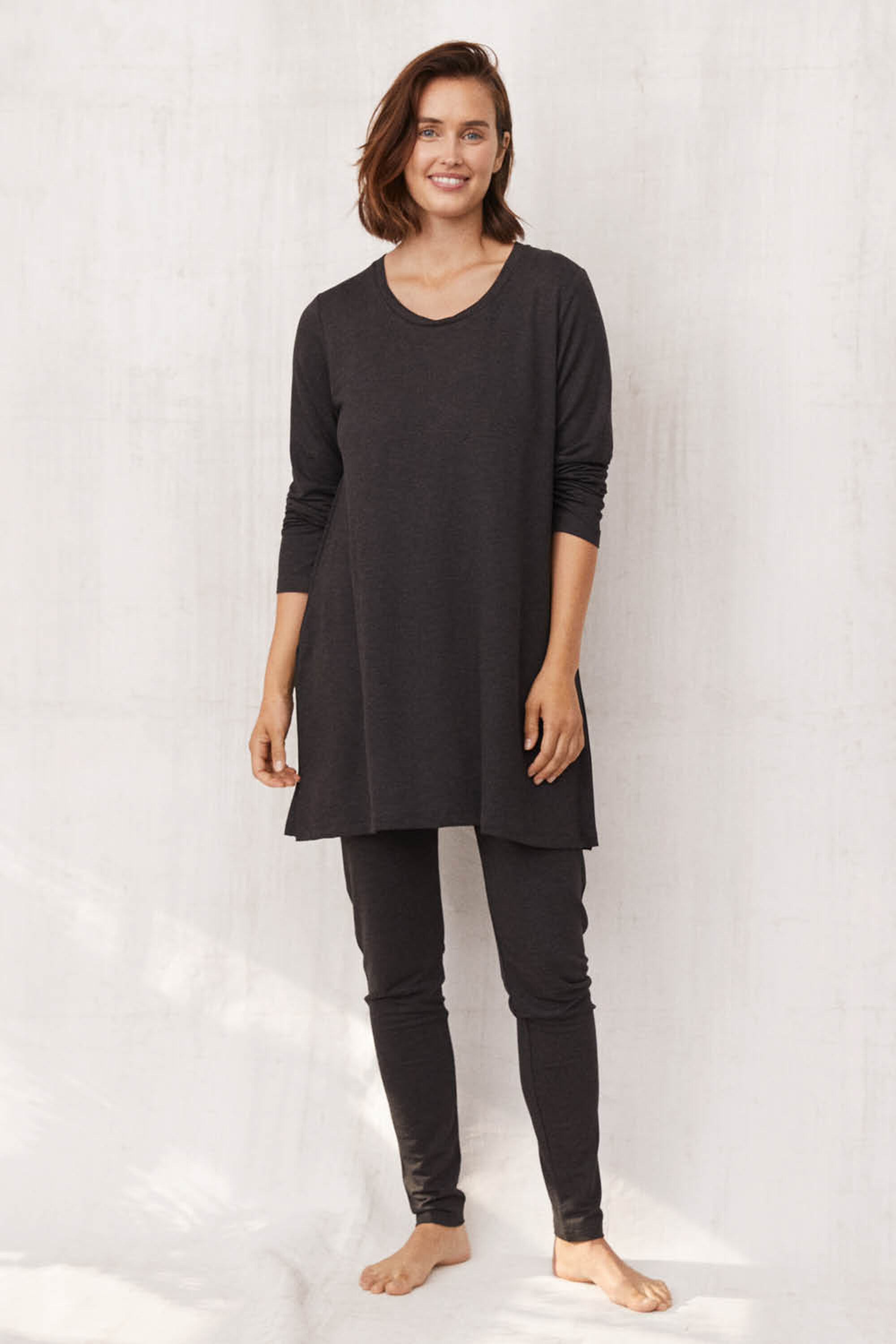 Glowie JERSEY Tunic - D. Grey mel., Pio JERSEY Leggings - D. Grey mel.
