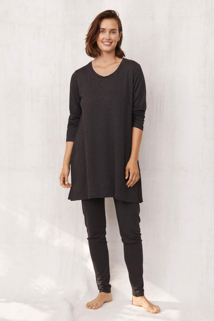 Glowie JERSEY Tunic - D. Grey mel., Pio JERSEY Leggings - D. Grey mel.
