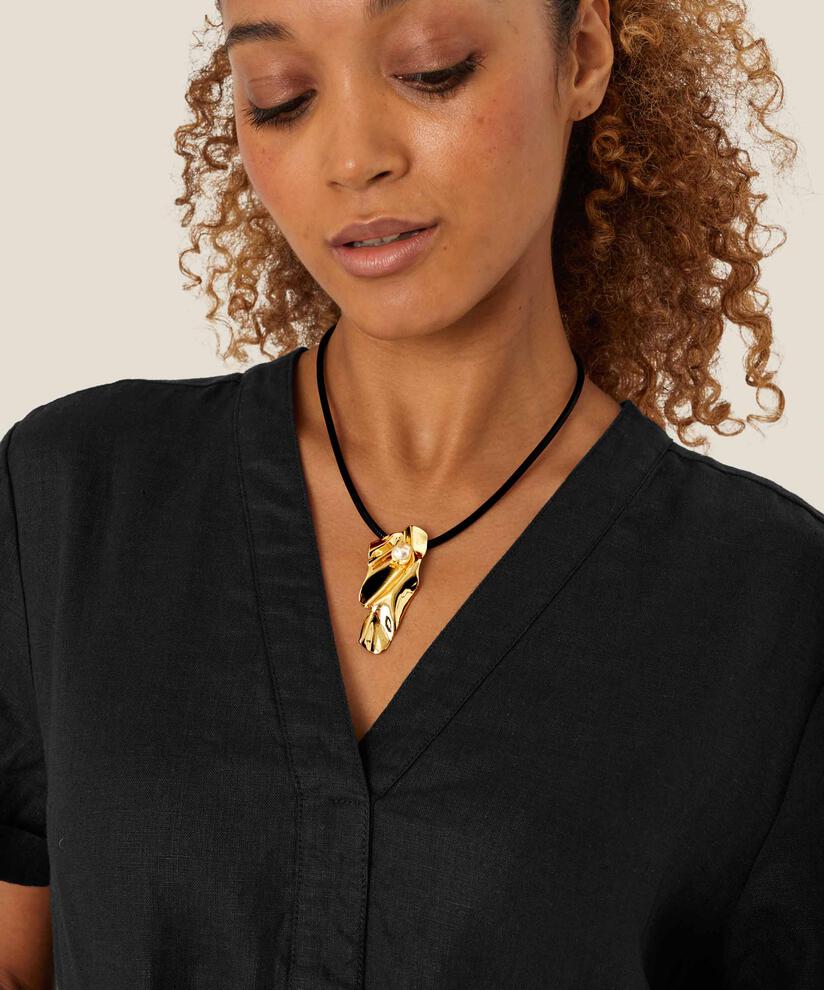 Rachele Necklace, Gold