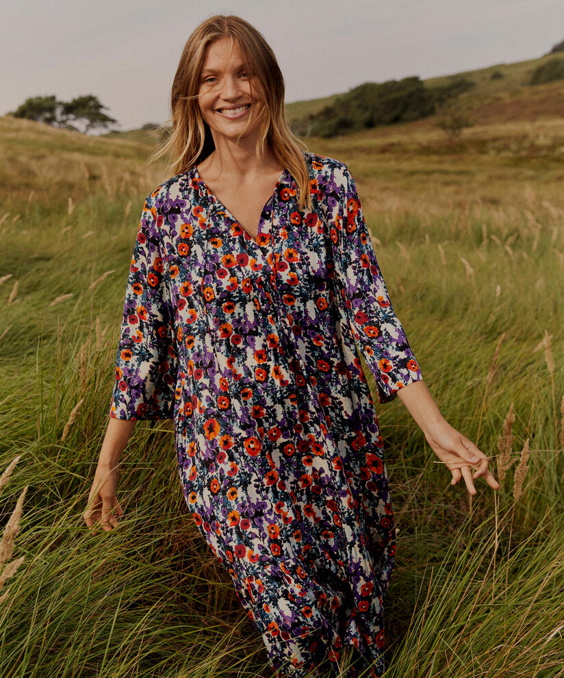 Nampula Dress, Meadow Violet