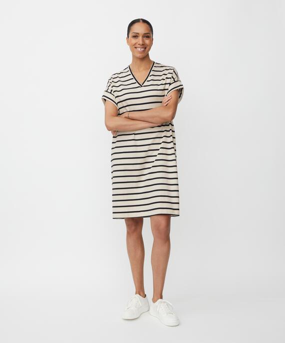 Nuada Jersey Dress, Whitecap