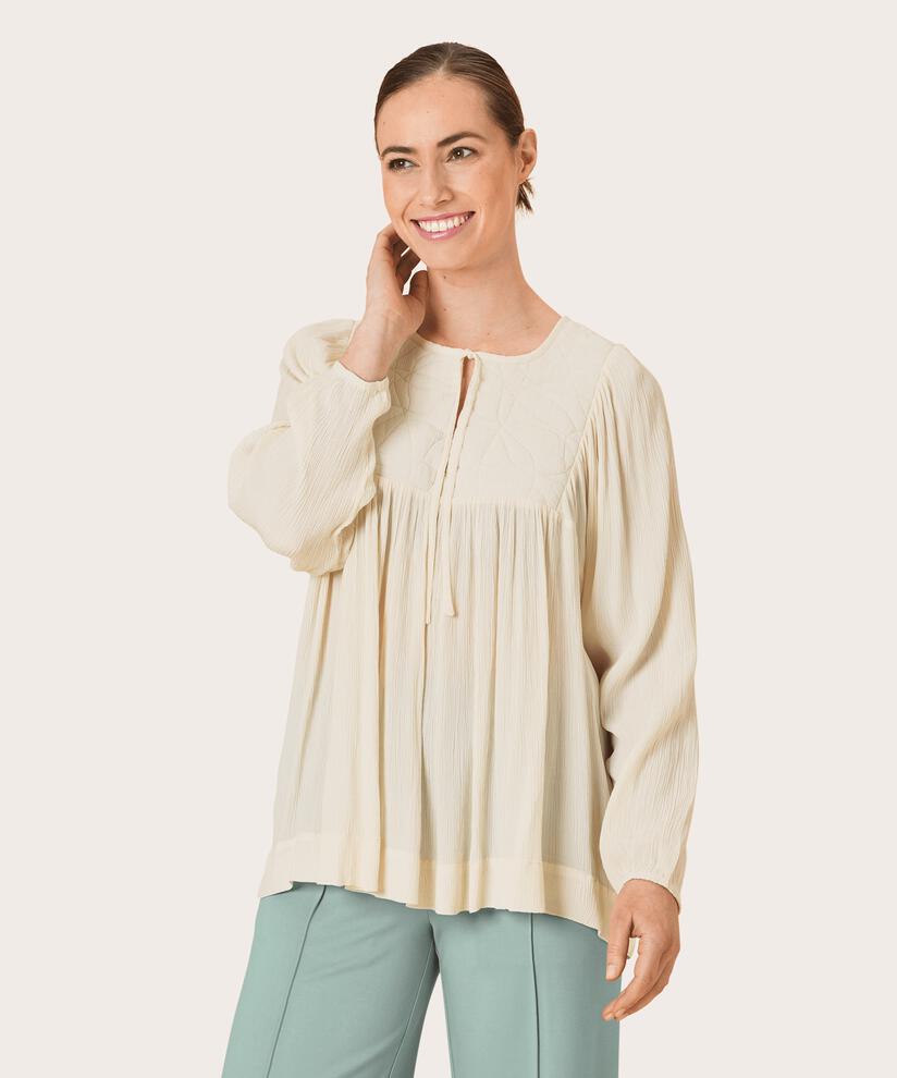 DONNALE BLOUSE, Whitecap