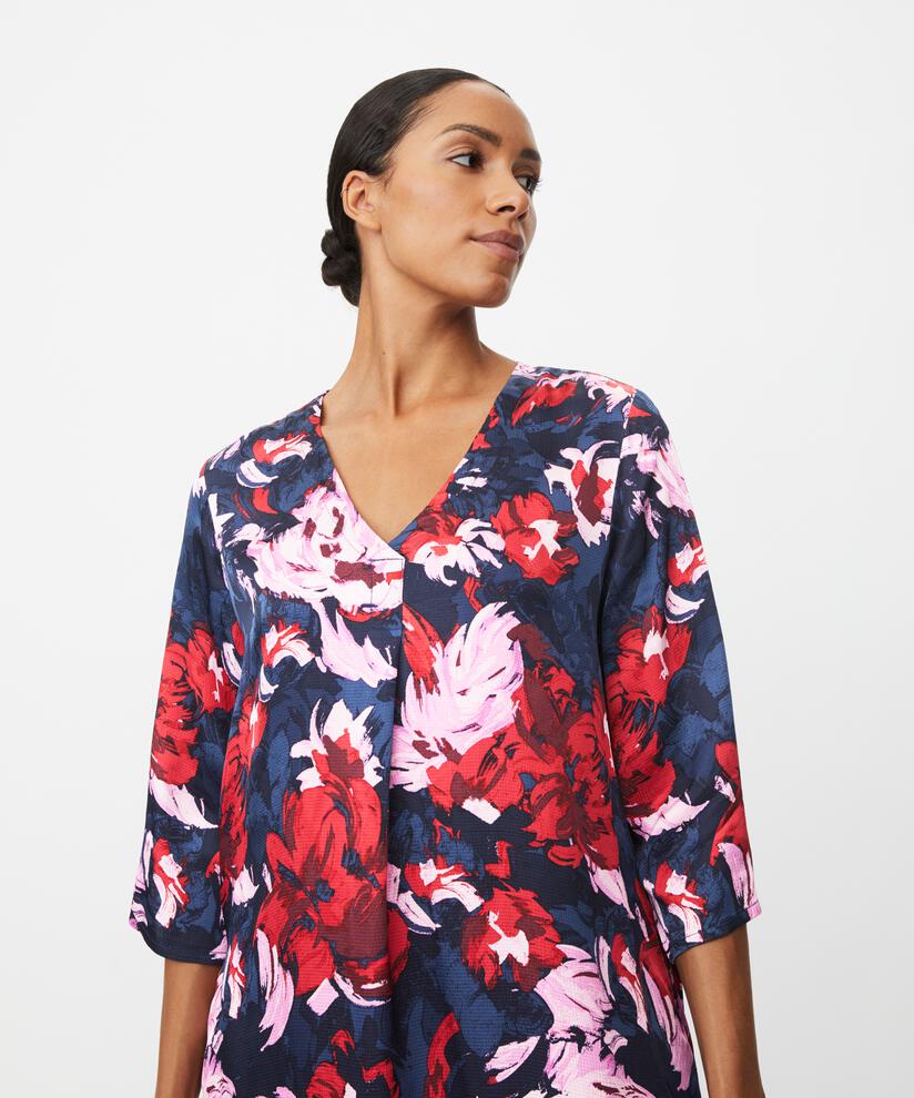 Nodetta Dress, Scarlet Sage