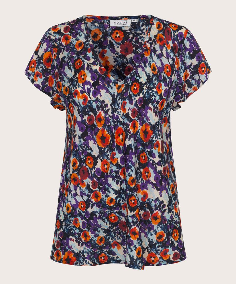 Kallo Blouse, Meadow Violet