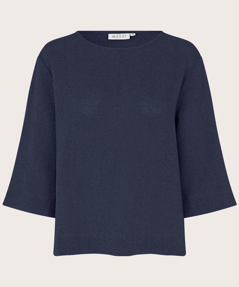 Darmi Blouse, Navy Blazer