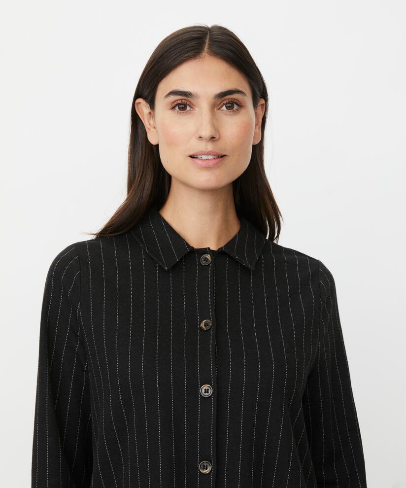 Inette JERSEY Shirt Jacket, Black