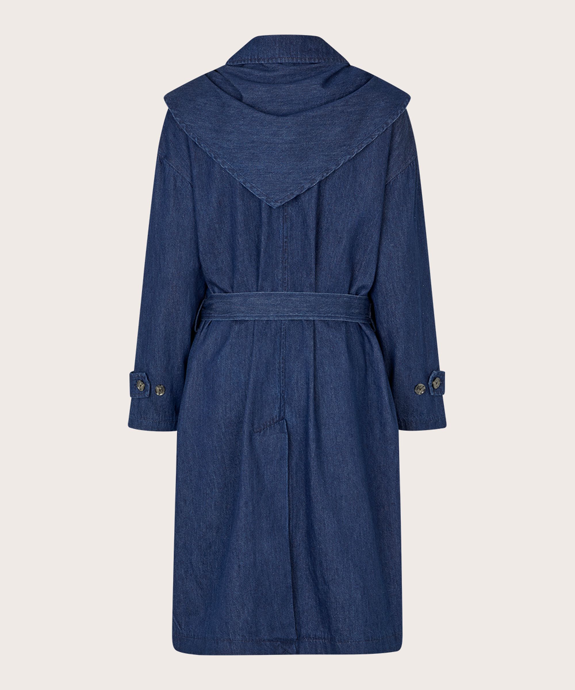 Tamar Denim Coat, Dark Denim