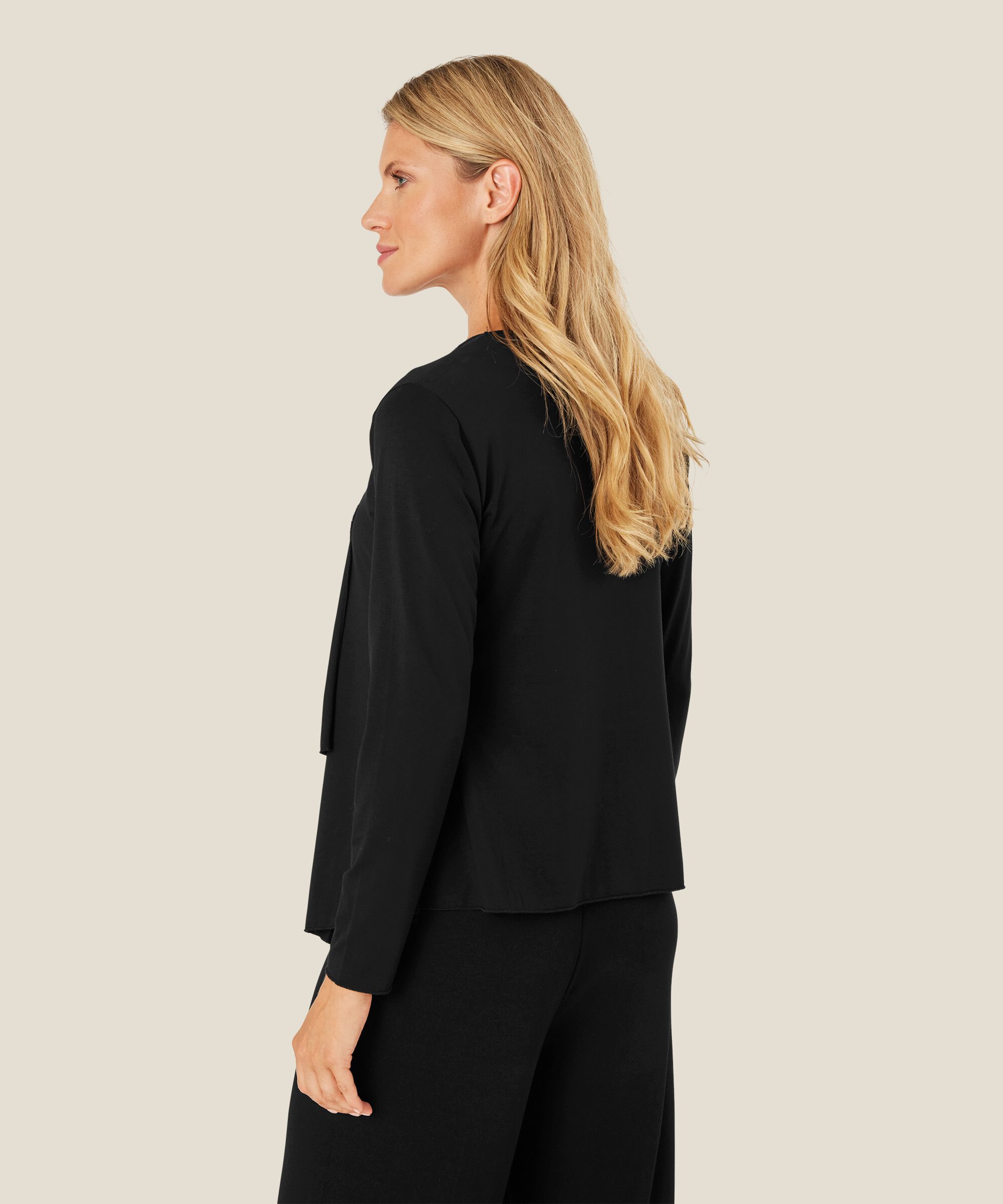 Itally JERSEY Cardigan, Black