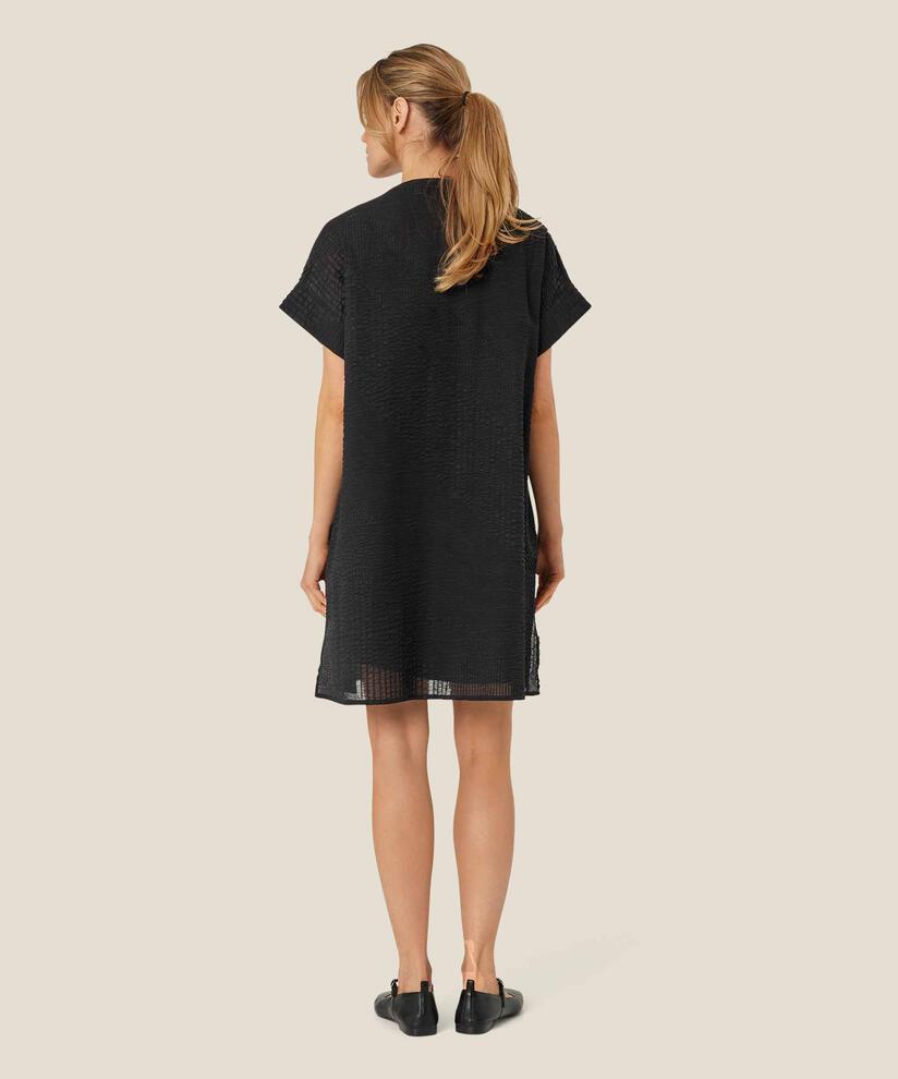 Nayla Shirt Dress, Black