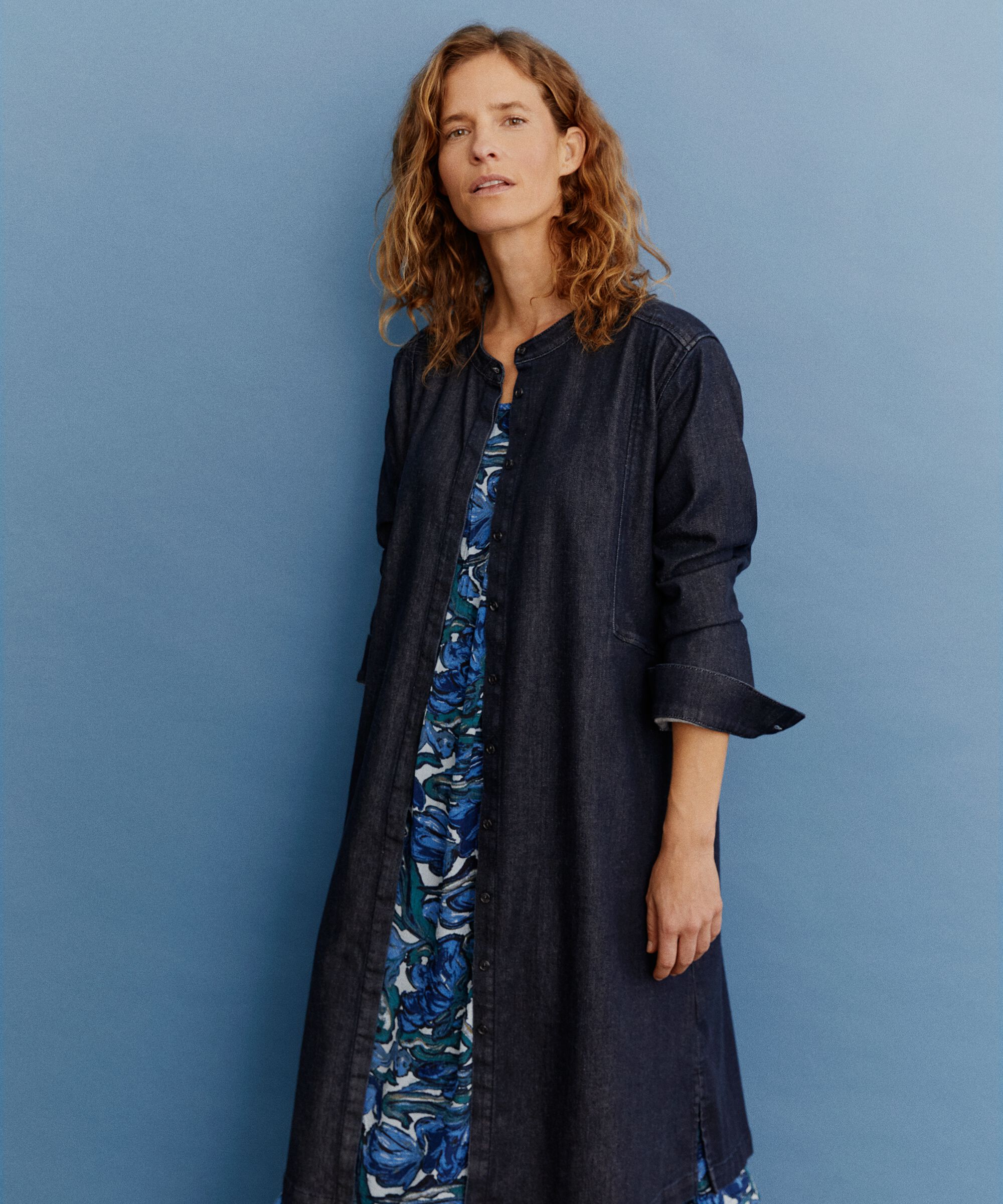 Odila Denim Dress, Dark Denim
