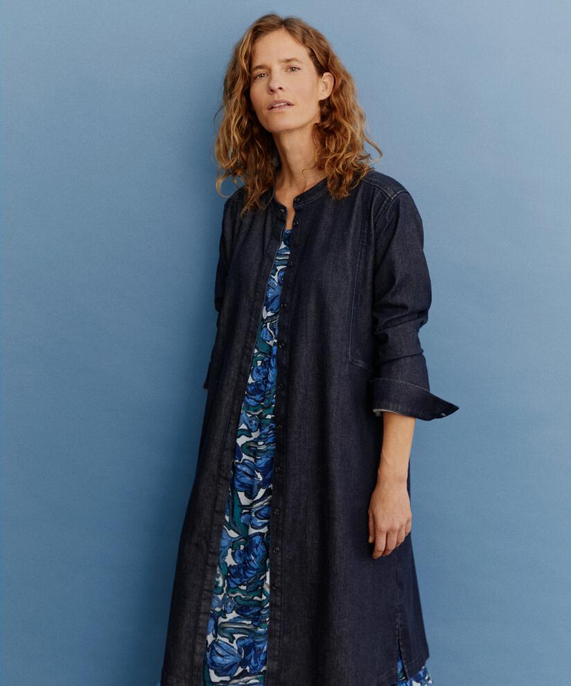 Odila Denim Dress, Dark Denim