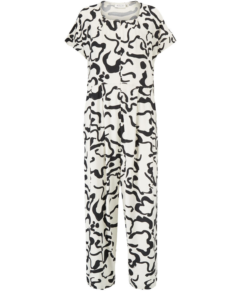 NETTA JERSEY JUMPSUIT, Black