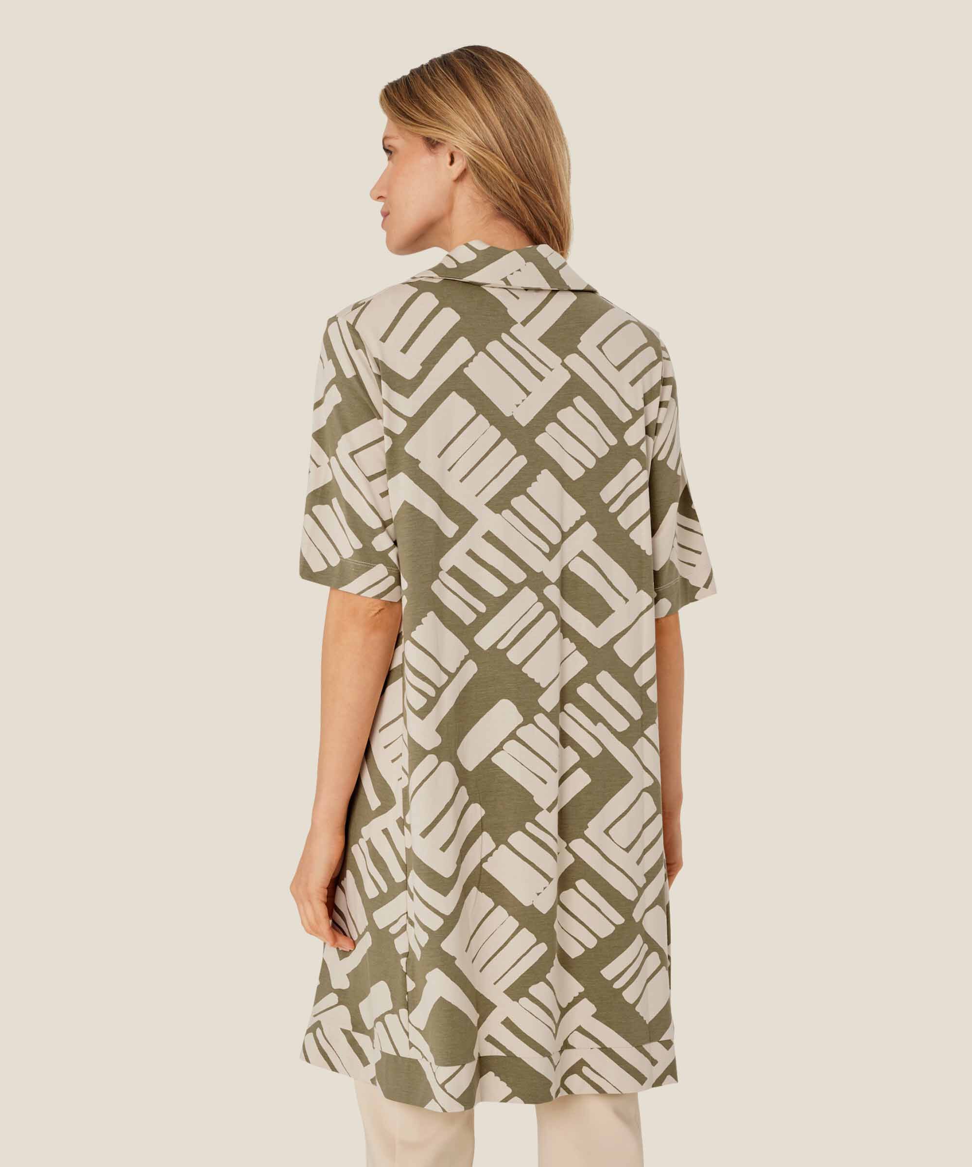 Gaiaba JERSEY Tunic, Dusky Green