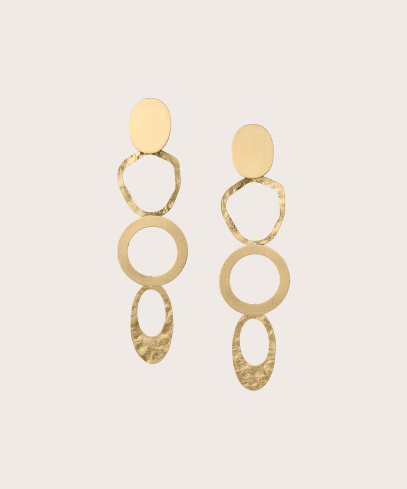 Rumani Earrings, Gold