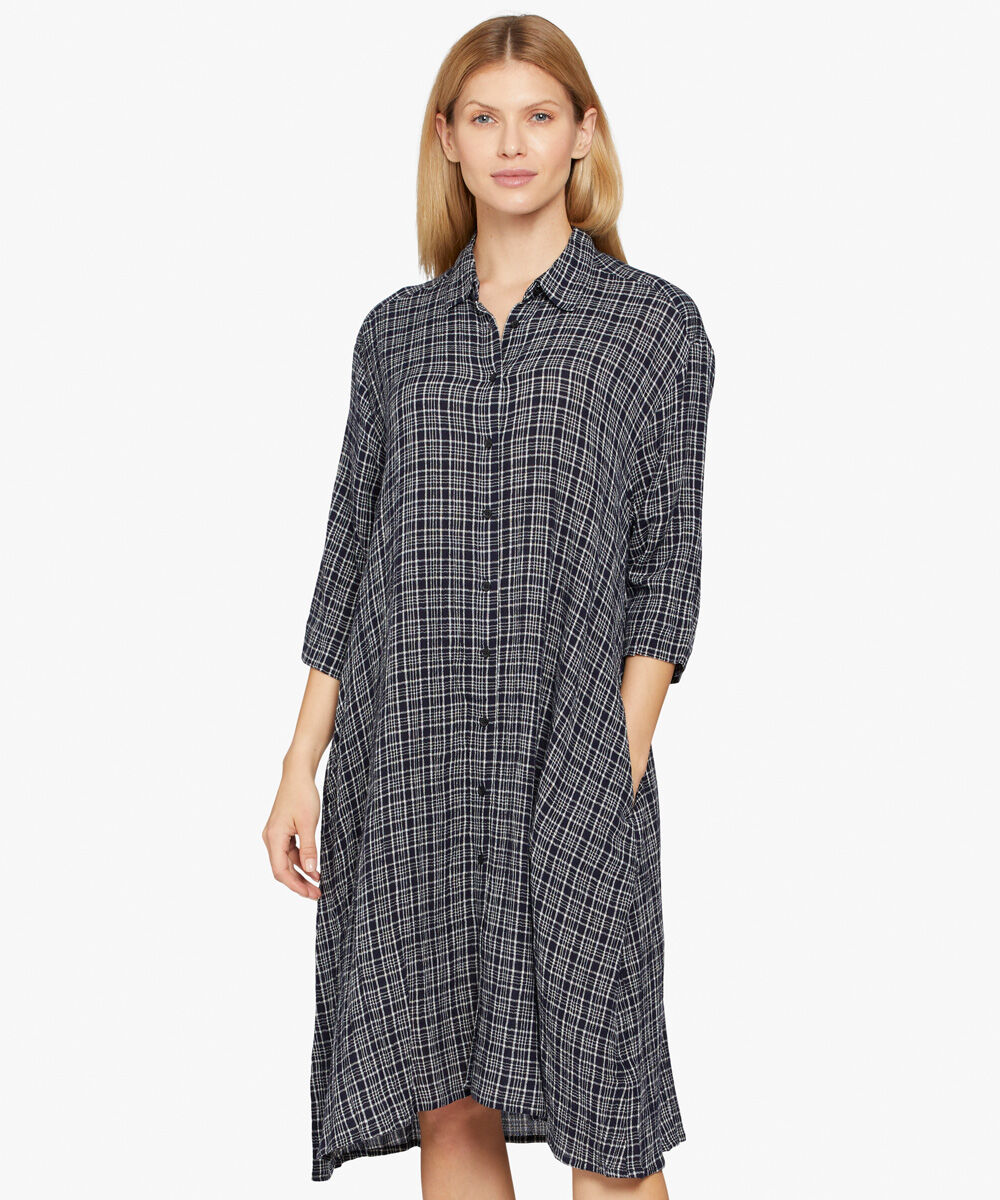 NANCYL SHIRT DRESS, Navy