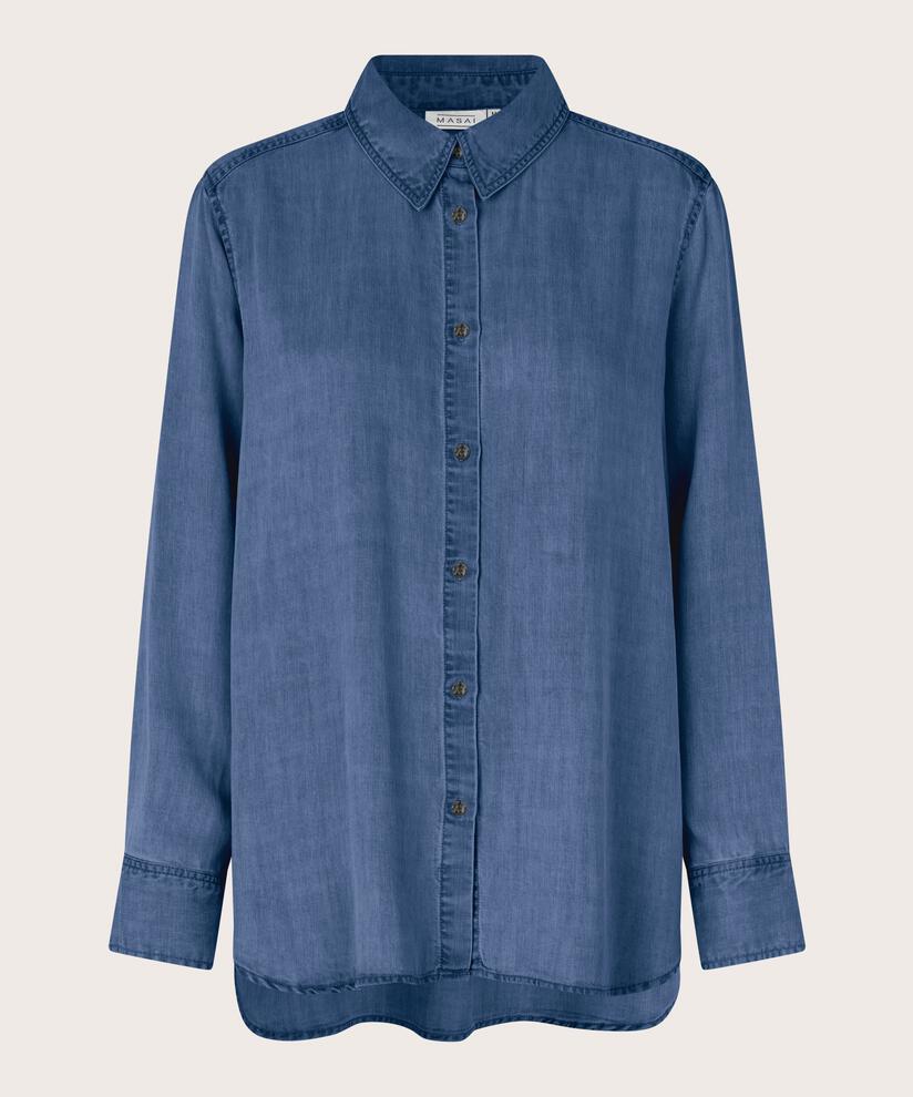 Ishana Denim Shirt, Washed denim