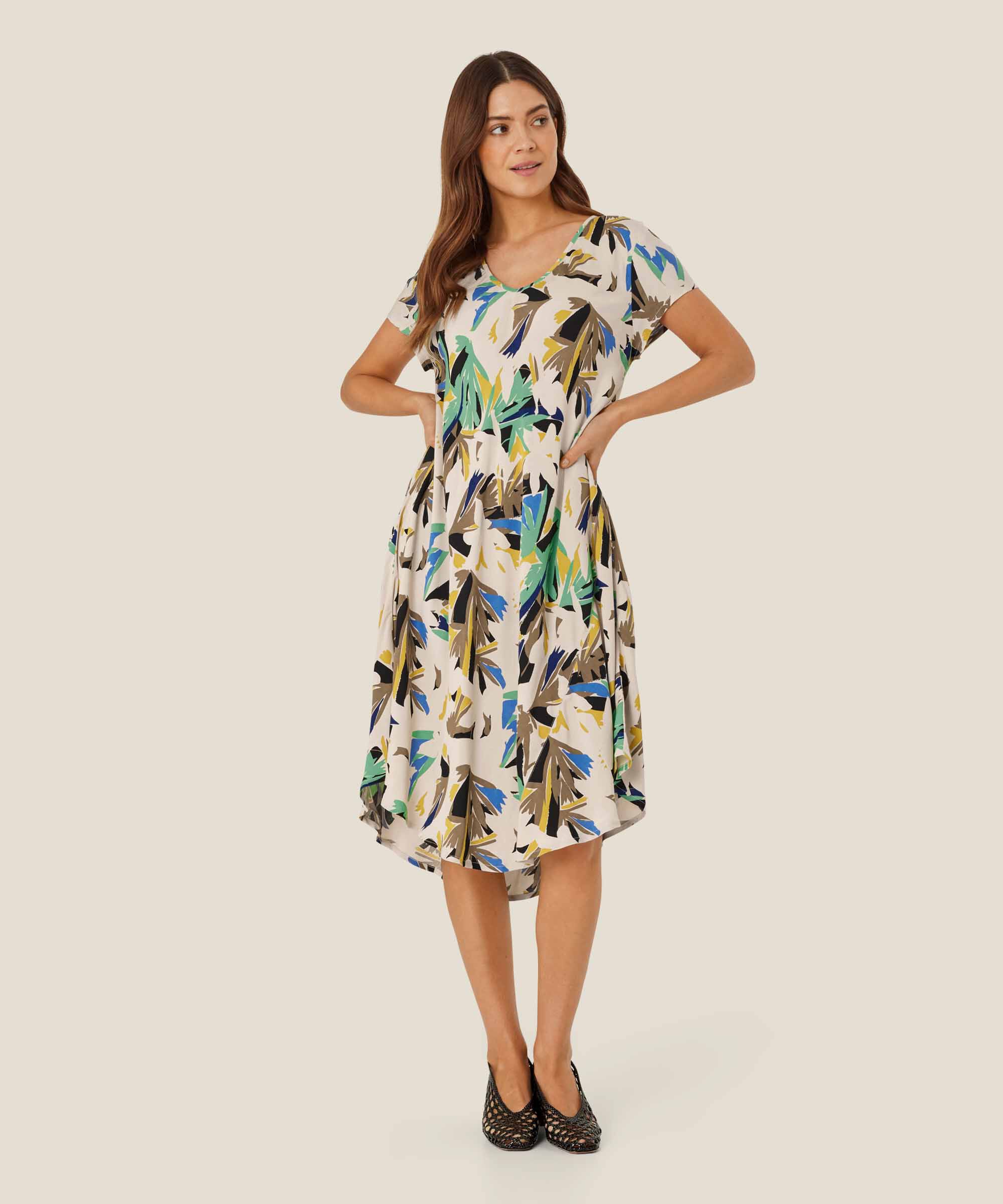 Nebili Dress, Dusky Green