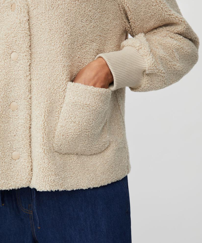 Junte Teddy Fleece Jacket, Fog