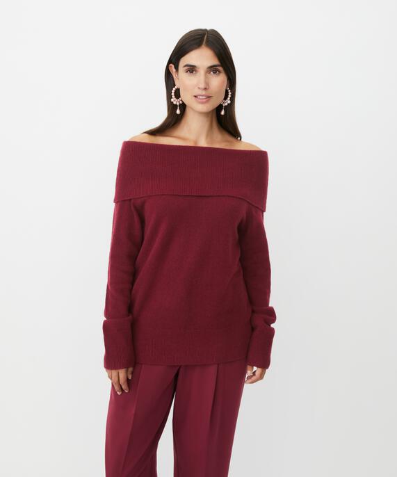 Floraia Woolen Jumper, Tawny Port