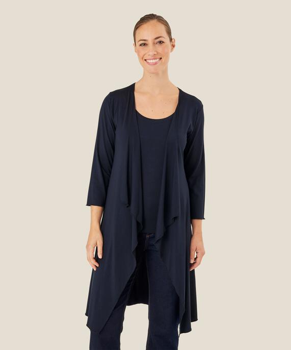 Ibone Jersey Cardigan, Navy