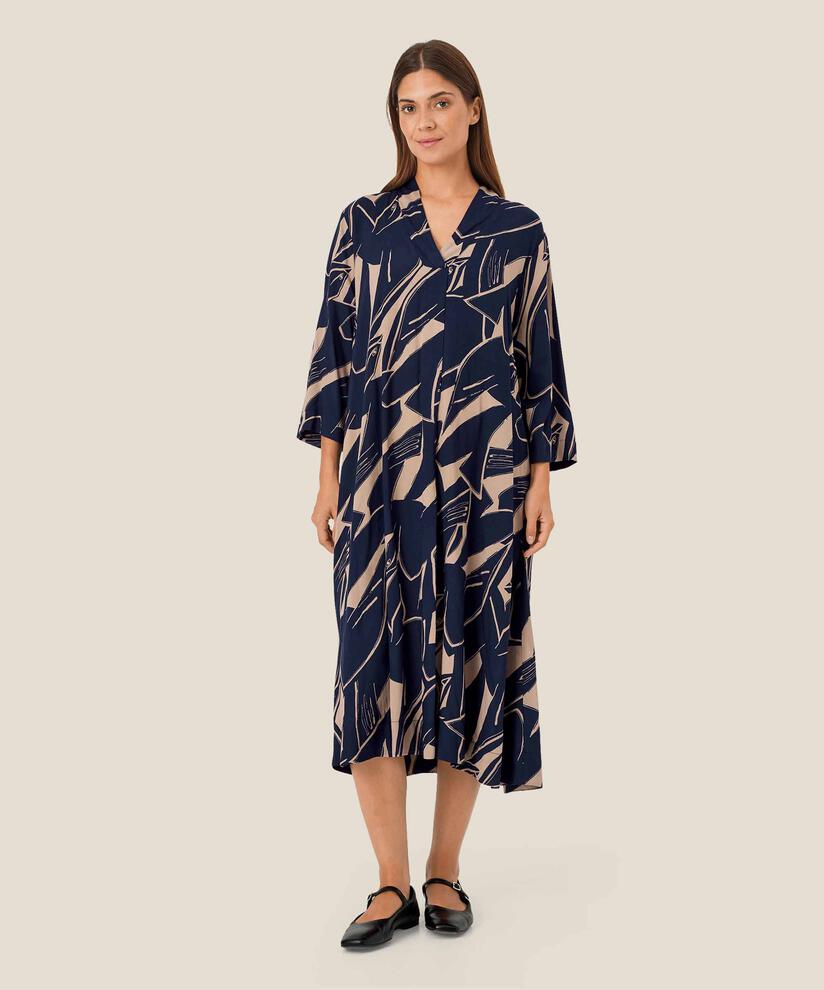 Nasiso Dress, Navy Blazer