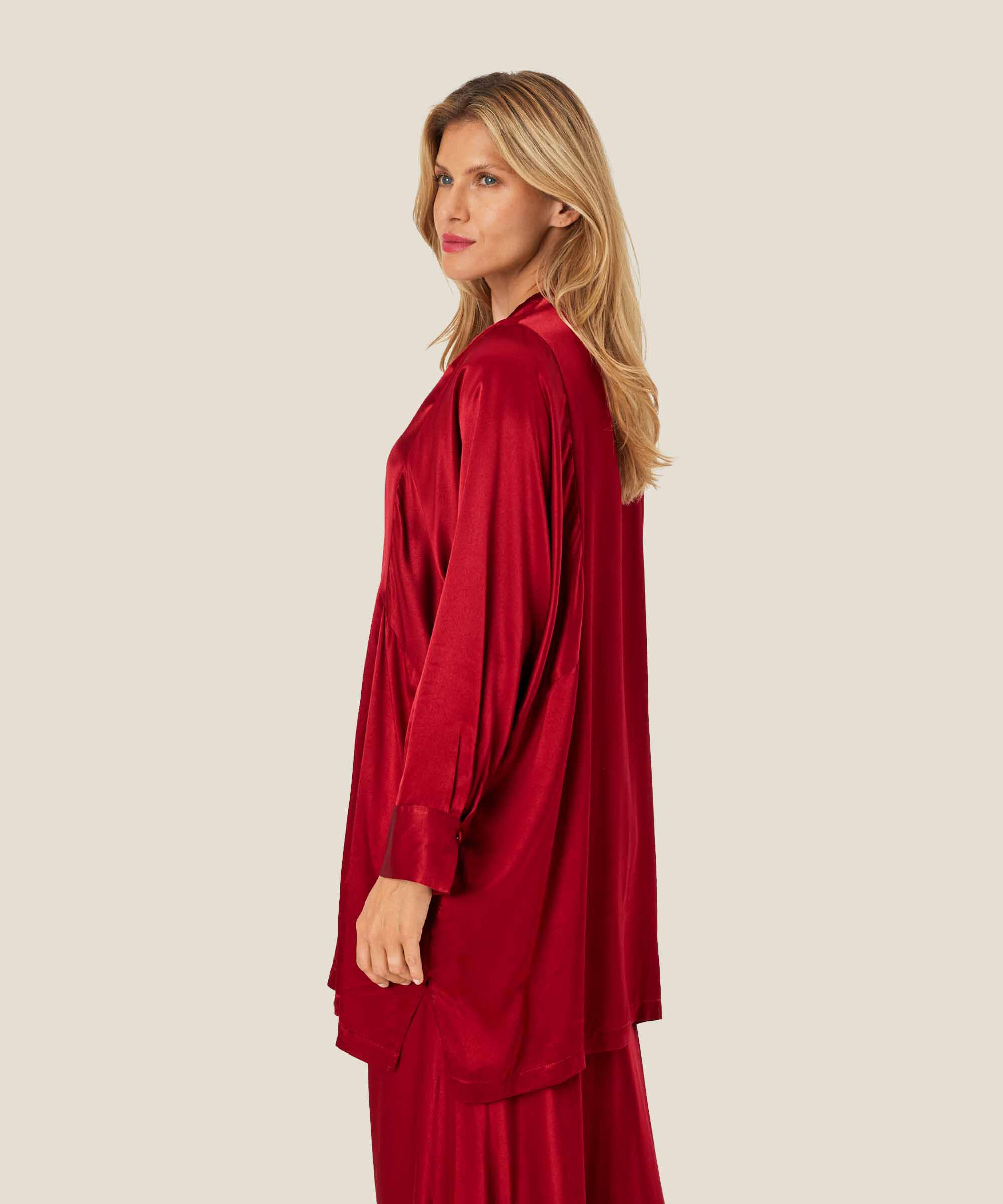 Gabira Tunic, Red Dahlia