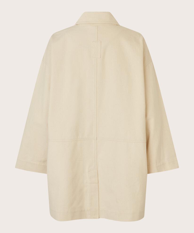 Teddie Coat, Oyster White