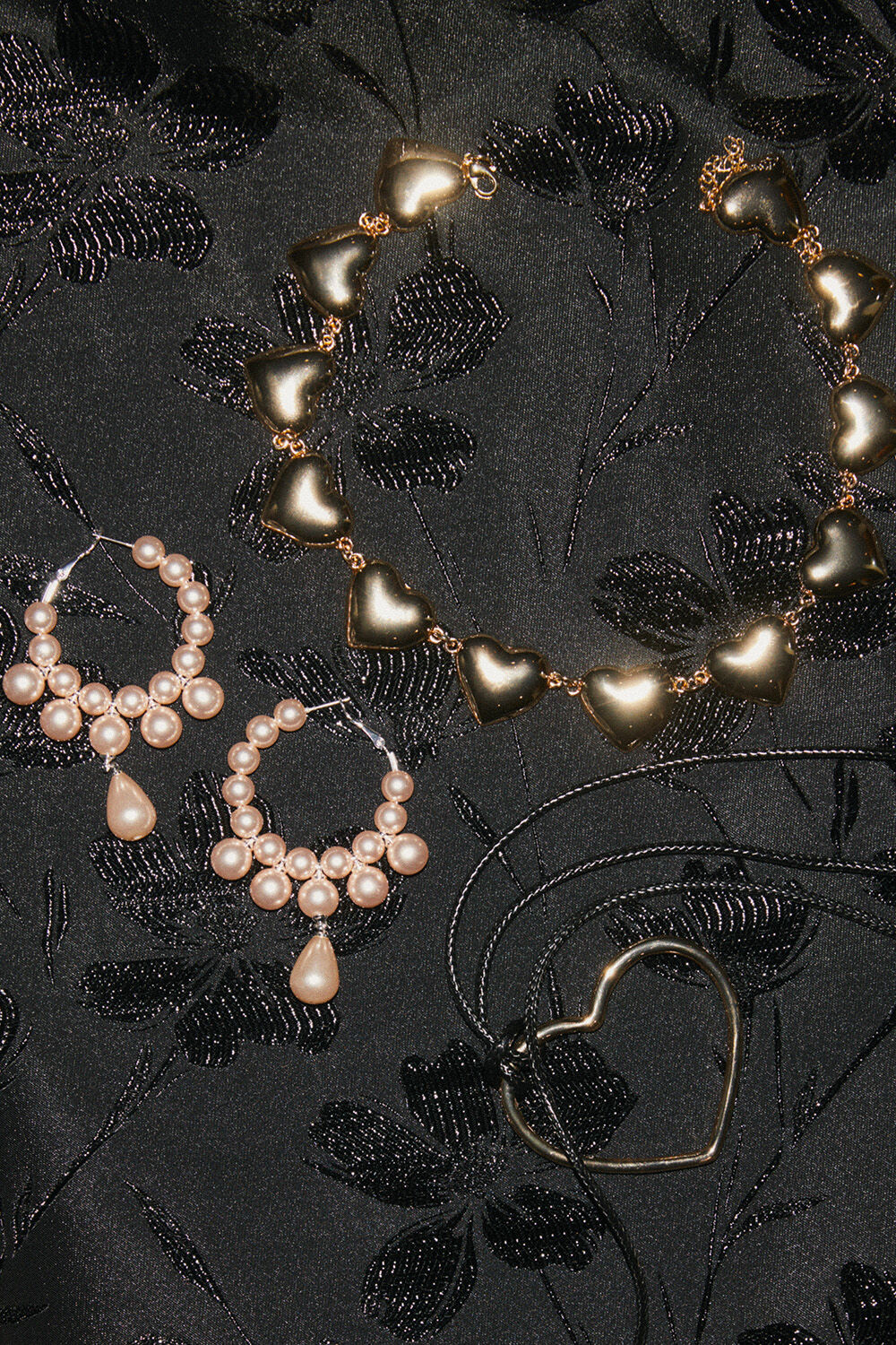 Rinula Necklace - Gold, Rinasan Necklace - Gold, Reesali Earrings - Lotus