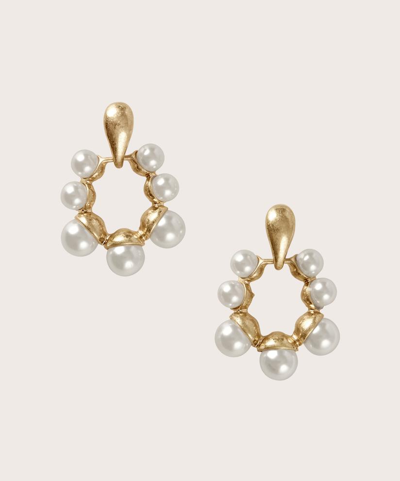 Ruuba Earrings, Whitecap
