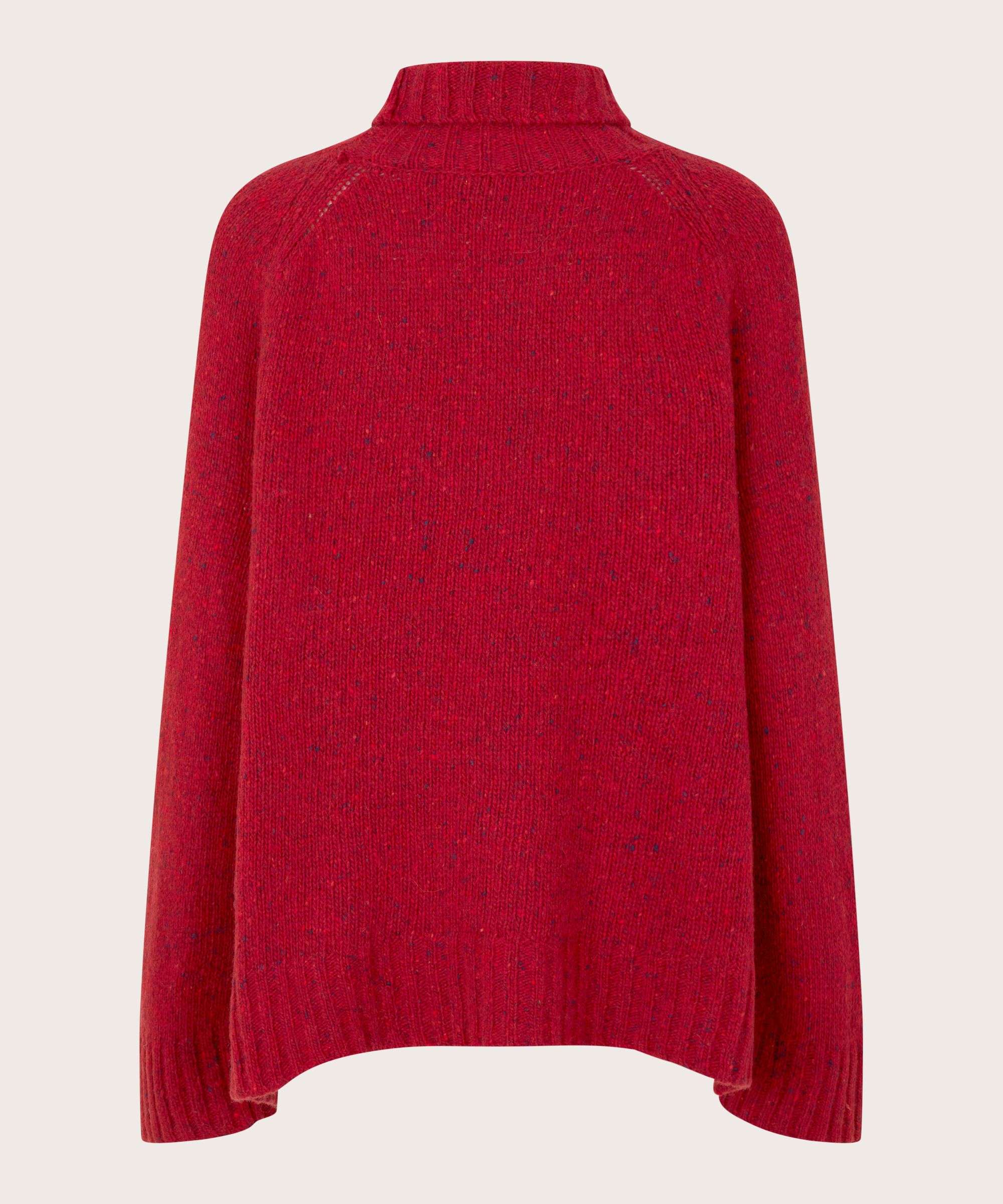 Fenoria Pullover, Red Dahlia