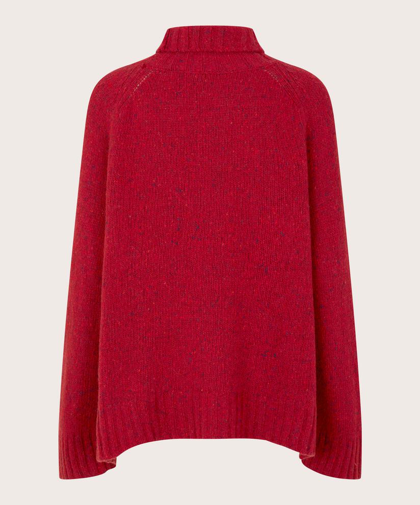 Fenoria Pullover, Red Dahlia