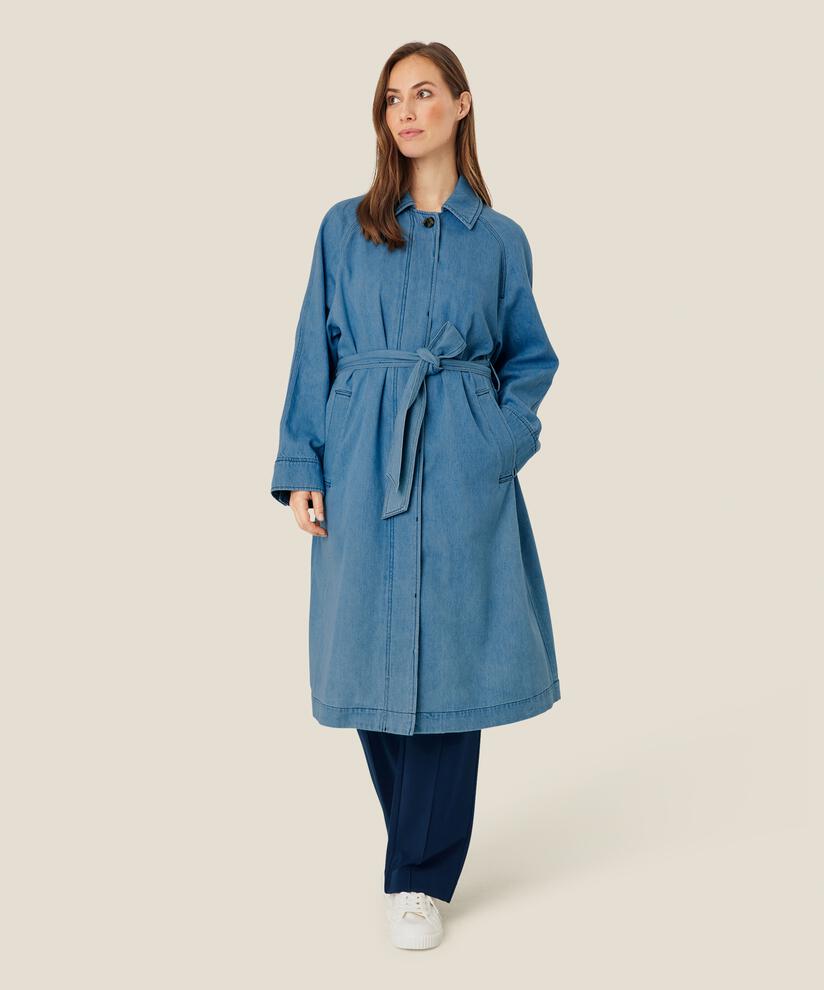 Tova Coat, Light Denim