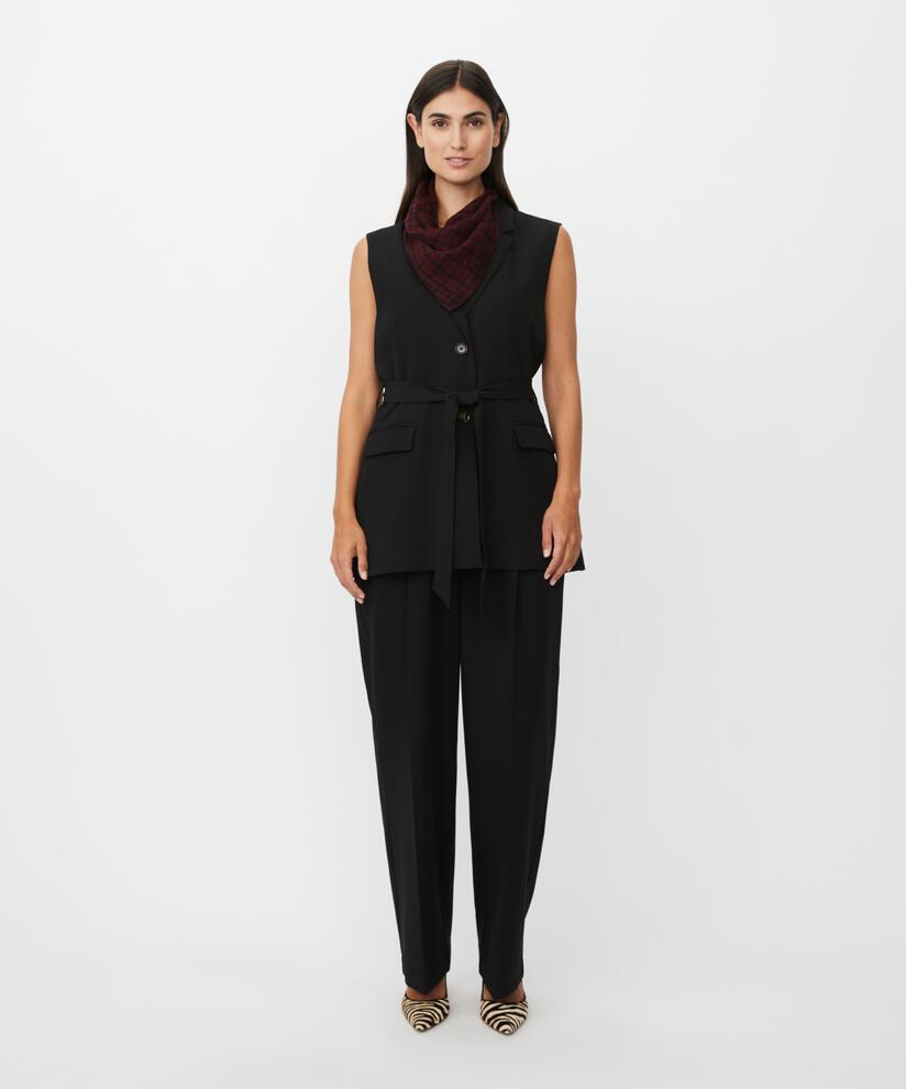 Azmira Wool Scarf, Tawny Port