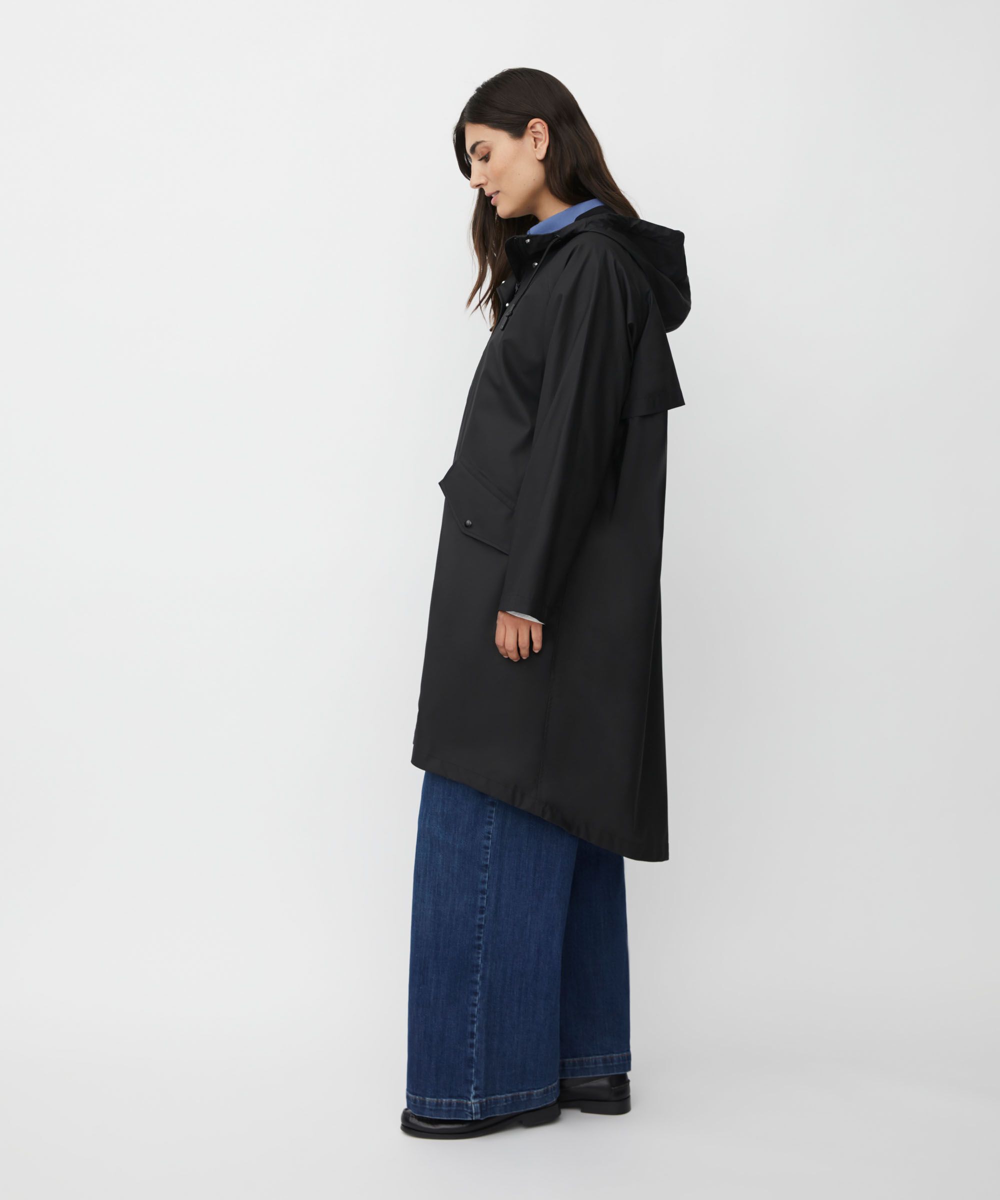 Theia Rain Coat, Black