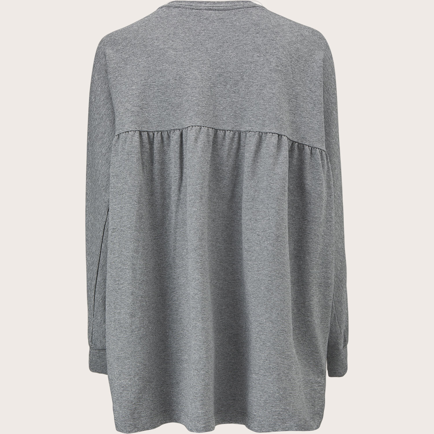 DEMA JERSEY TOP, M. Grey mel.