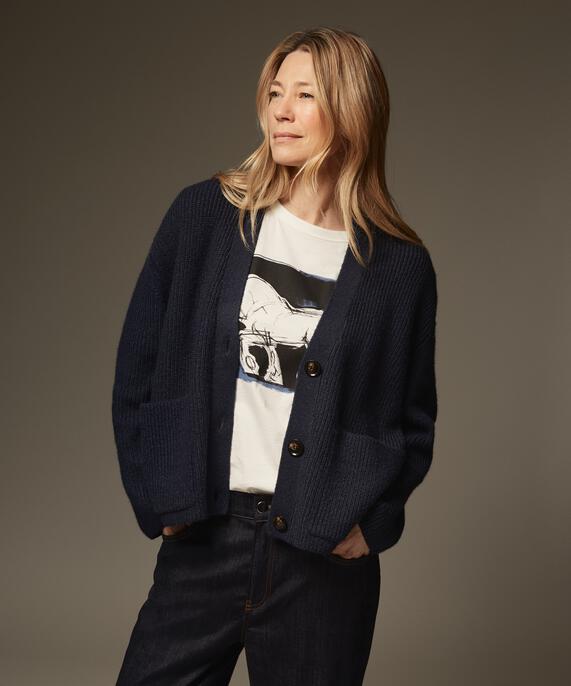 Lexie Cardigan, Navy Blazer