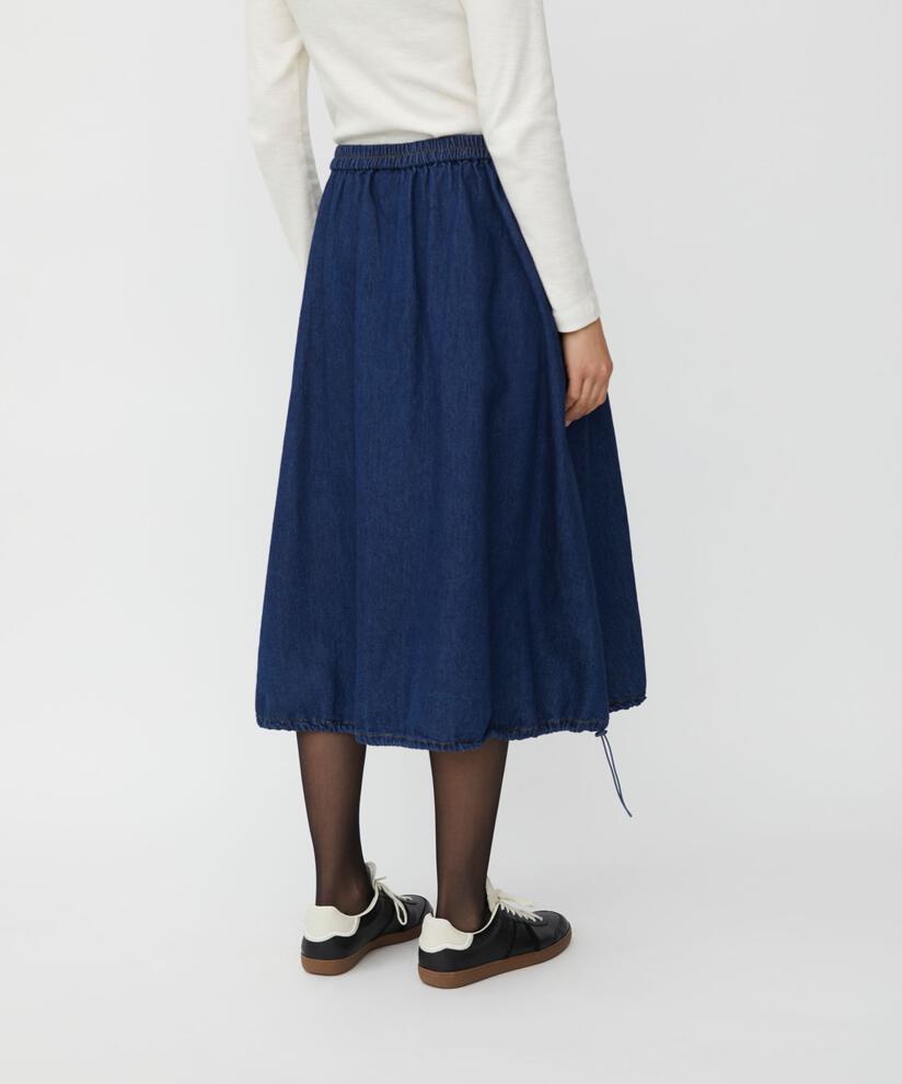 Stephi Denim Skirt, Dark Denim