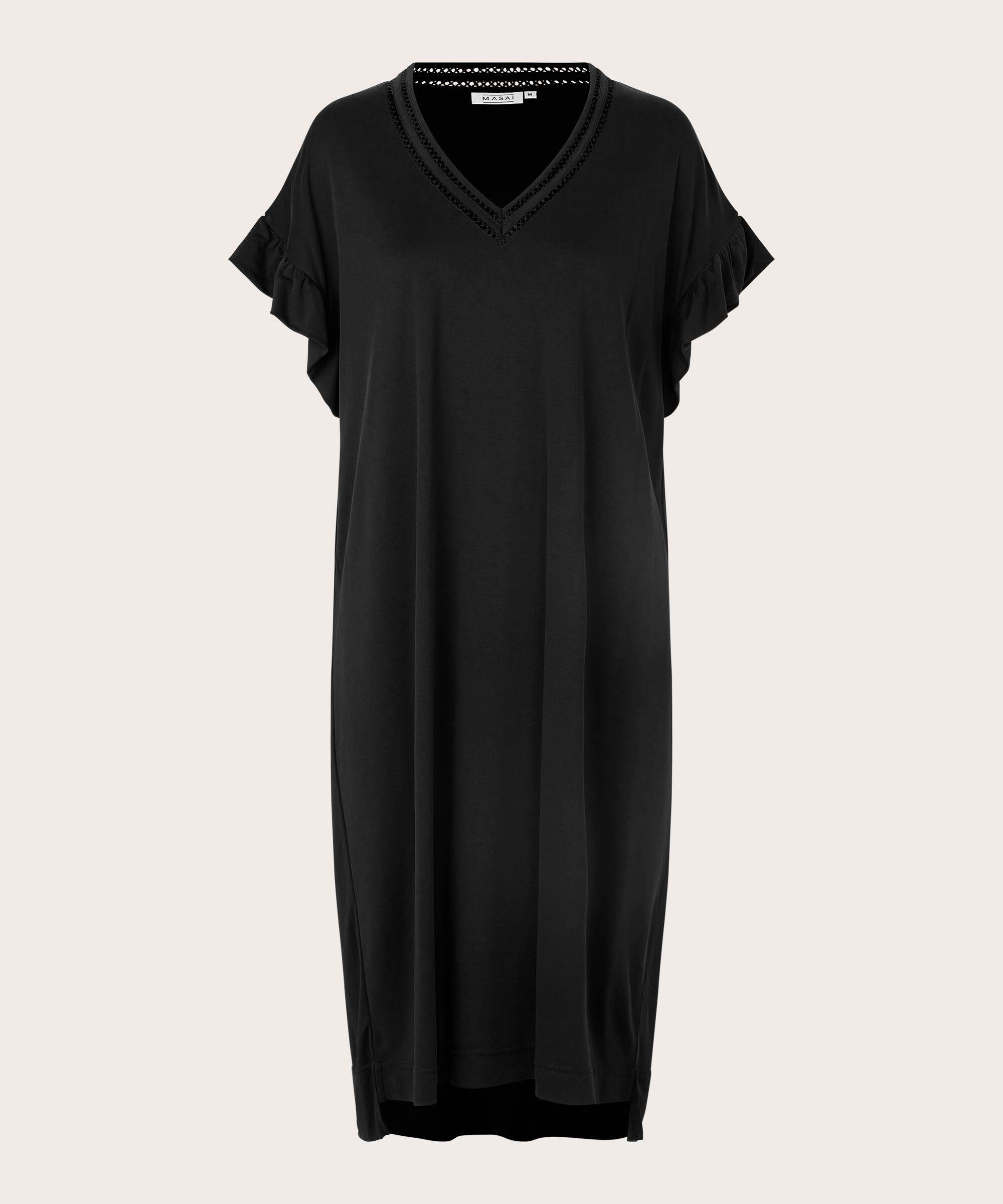 NYSAMA JERSEY DRESS, Black