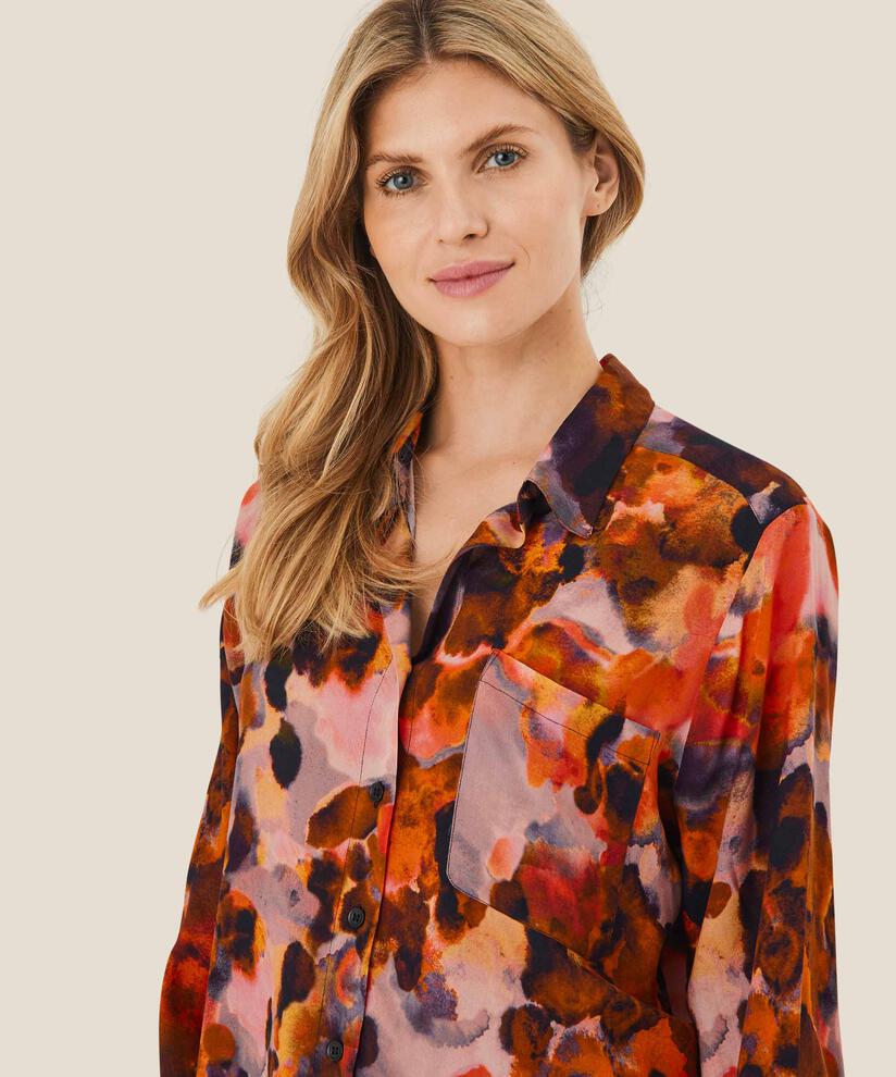Isela Shirt, Spicy Orange