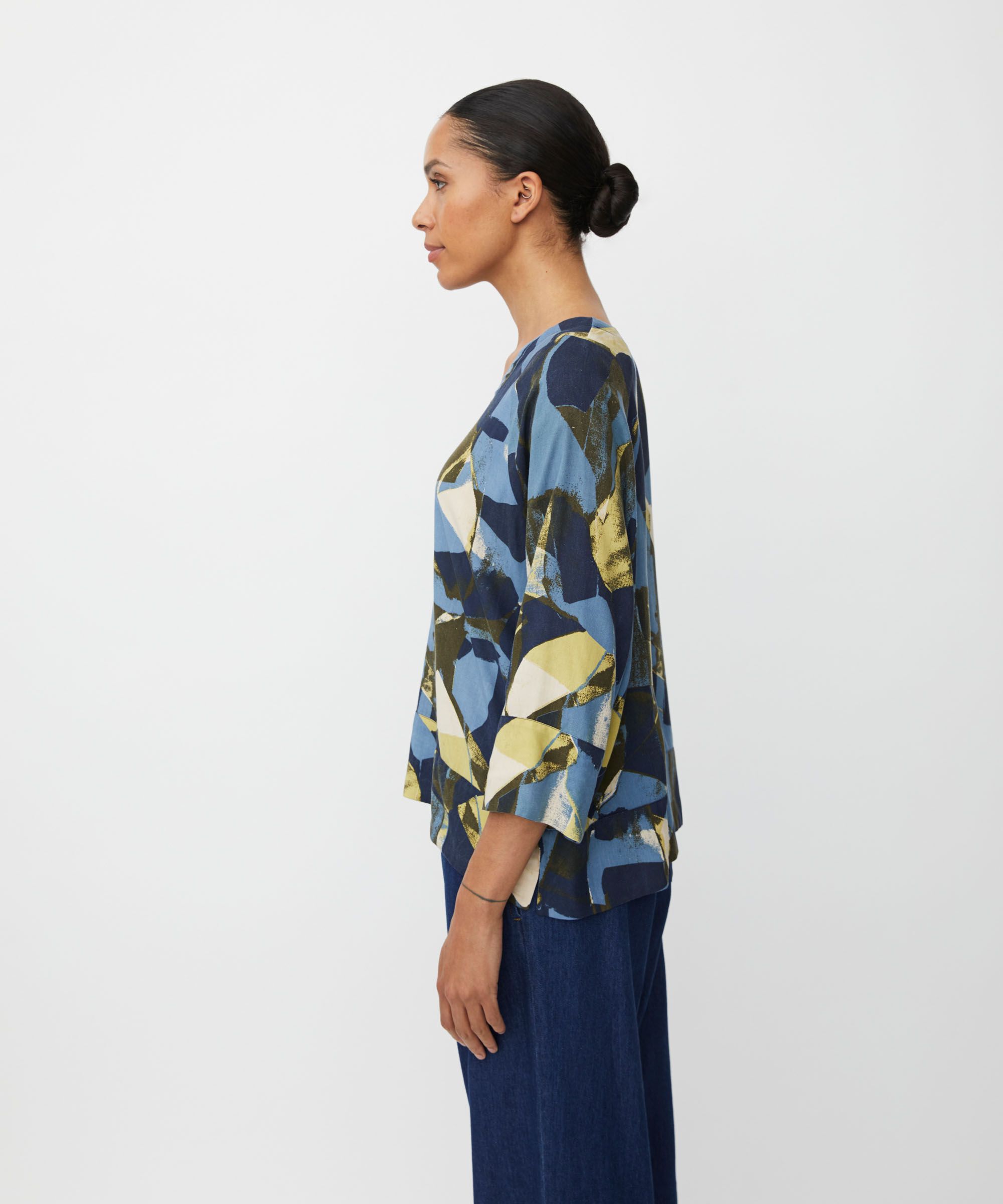 Benika Blouse, Proven Blue