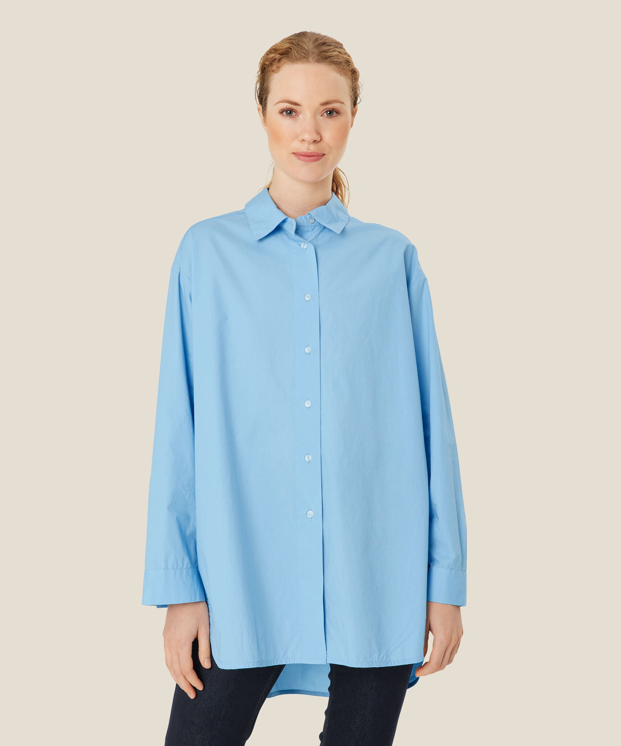 Idette Shirt, Powder Blue