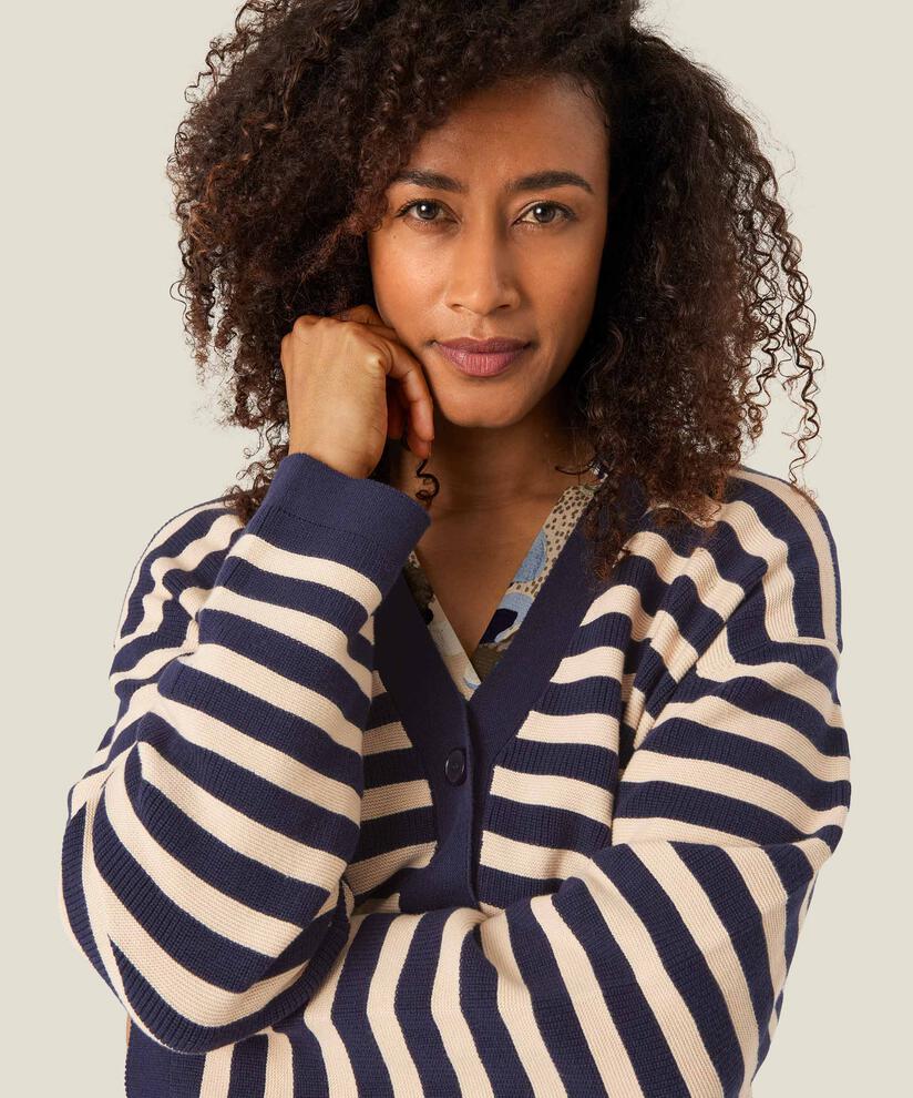 Lavender Cardigan, Maritime Blue